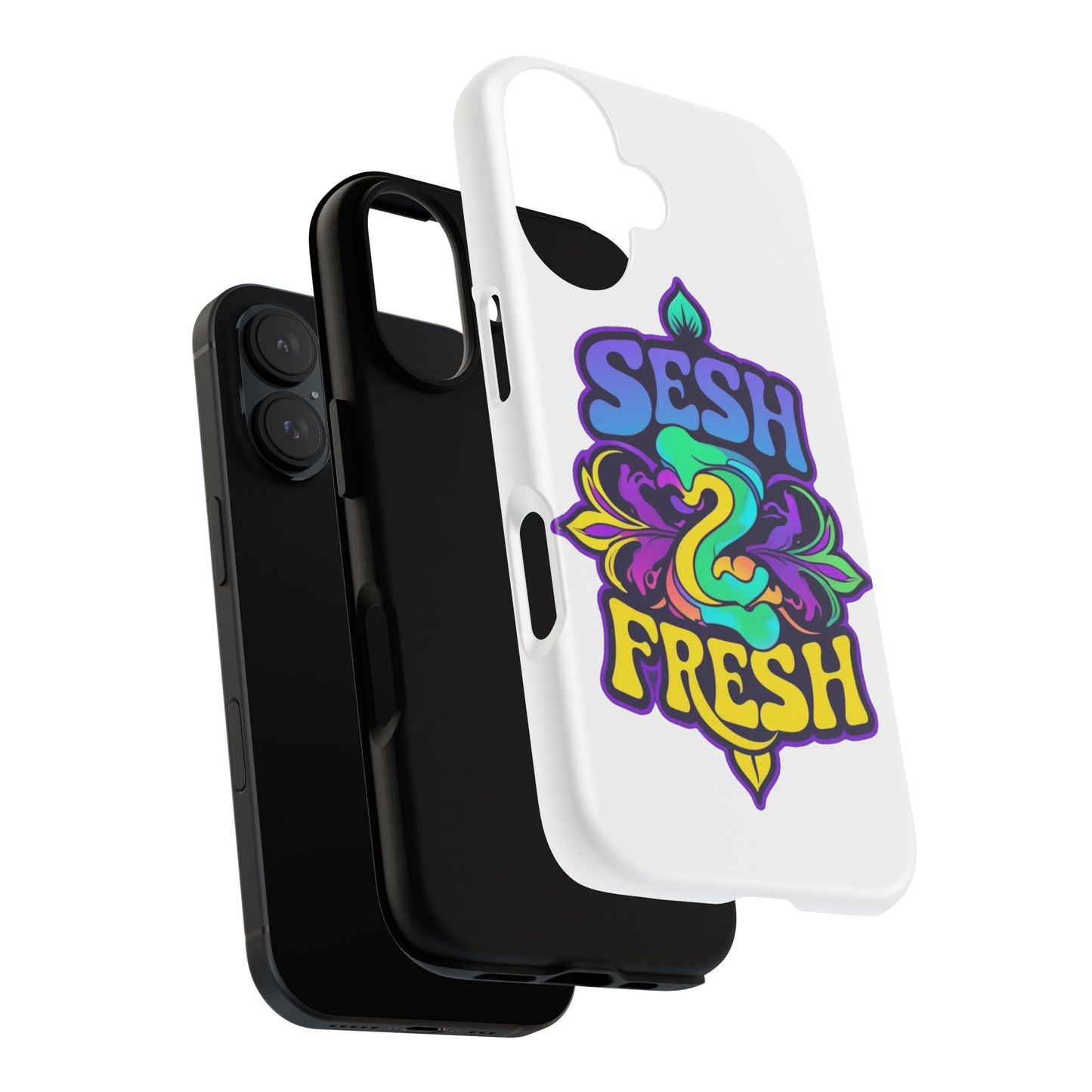 Phone Case - "Sesh 2 Fresh" Colorful Retro Graphic